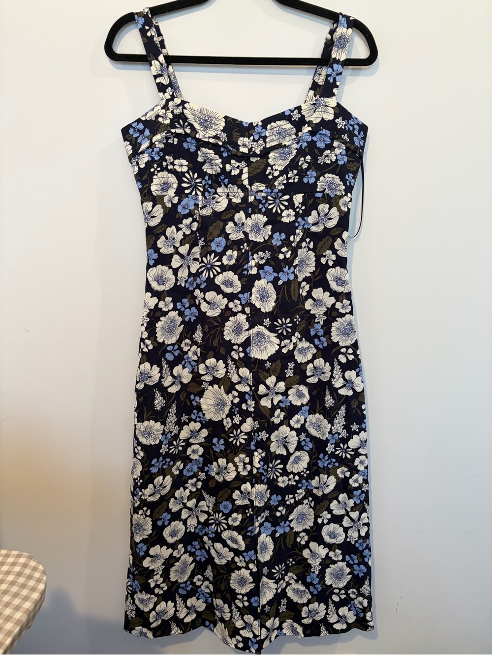 Veronica Beard Colleen floral linen-blend midi dress - 4 - Picture 4 of 16
